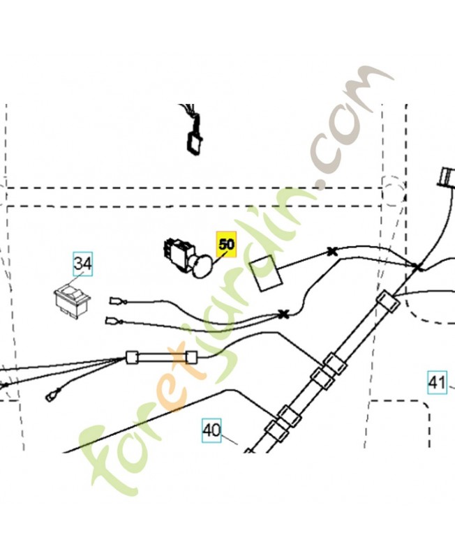 Interrupteur husqvarna 582107601. Pièce détachée Husqvarna
