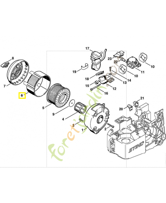 Préfiltre 4221-141-0310 stihl
