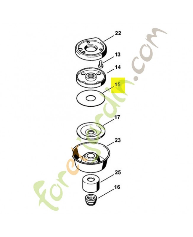 Rondelle de protection 4116-717-2800. Pièce de rechange Sithl / Vicking