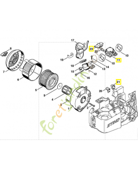 Carburateur  4221-120-0652. Pièce de rechange Sithl / Vicking