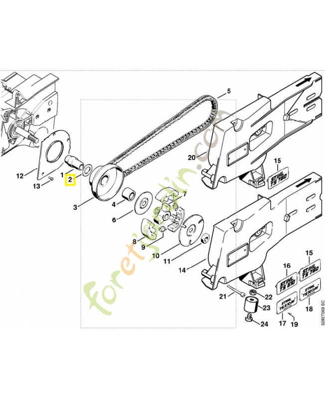 Rondelle 0000-958-1900. Pièce de rechange Sithl / Vicking Rondelle 0000-958-1900. Pièce de rechange Sithl / Vicking