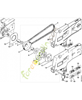 Ressort de tension 0000-997-6002. Pièce détachée Stihl / Vicking