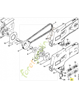 Rivet à tête ronde 3x6 0000-974-1000. Pièce de rechange Sithl / Vicking