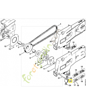 Amortisseur caoutchouc 4205-790-9301. Pièce de rechange Sithl / Vicking