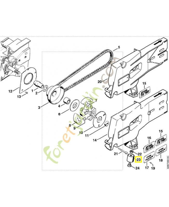 Amortisseur caoutchouc 4205-790-9301. Pièce de rechange Sithl / Vicking Amortisseur caoutchouc 4205-790-9301. Pièce de rechange Sithl / Vicking