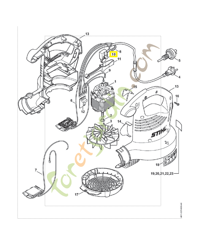 Interrupteur m/a 4811-435-0301. Pièce de rechange Sithl 