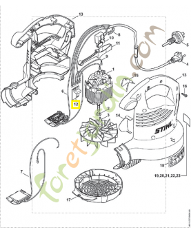 Module electronique 4811-430-1400 stihl
