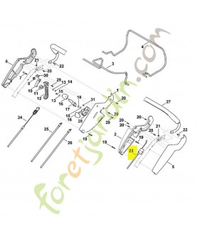 Cable de traction 6360-700-7510. Pièce de rechange Sithl 
