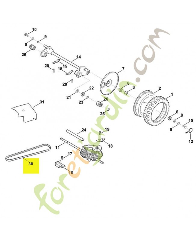 Courroie de transmission référence 6375-704-2110
