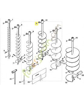 Cheville d'arrêt4311-682-3500. Pièce de rechange Sithl