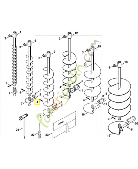 Goupille fendue 9395-021-2360. Pièce de rechange Sithl / Vicking