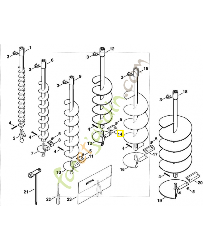 Lame Ø 120 mm 4404-682-3103. Pièce de rechange Sithl / Vicking Lame Ø 120 mm 4404-682-3103. Pièce de rechange Sithl / Vicking