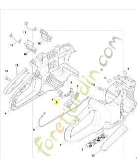 Ressort de pression 0000-997-0603. Pièce détachée Stihl