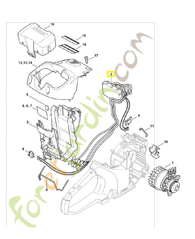 Module électronique 4864-430-1400. Pièce de rechange Sithl / Vicking