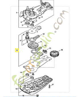 Tôle de butée 4869-640-8200. Pièce détachée Stihl / Vicking