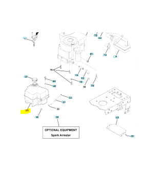 Reservoir husqvarna 581289901. Pièce de rechange Husqvarna