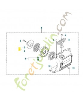 Entraineur 502082401. Pièce de rechange Husqvarna