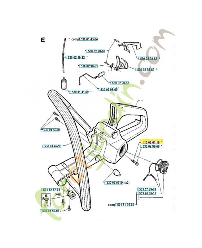 Soupape husqvarna ref. 530026119 Remplace référence 503898501 et 501780347