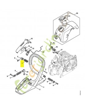 Ressort pour tronçonneuse stihl 0000-791-3104