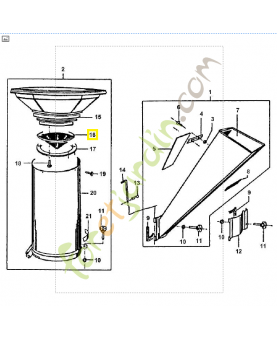Bavette - Pièce de détachée Sithl / Vicking référence 6001-706-8400