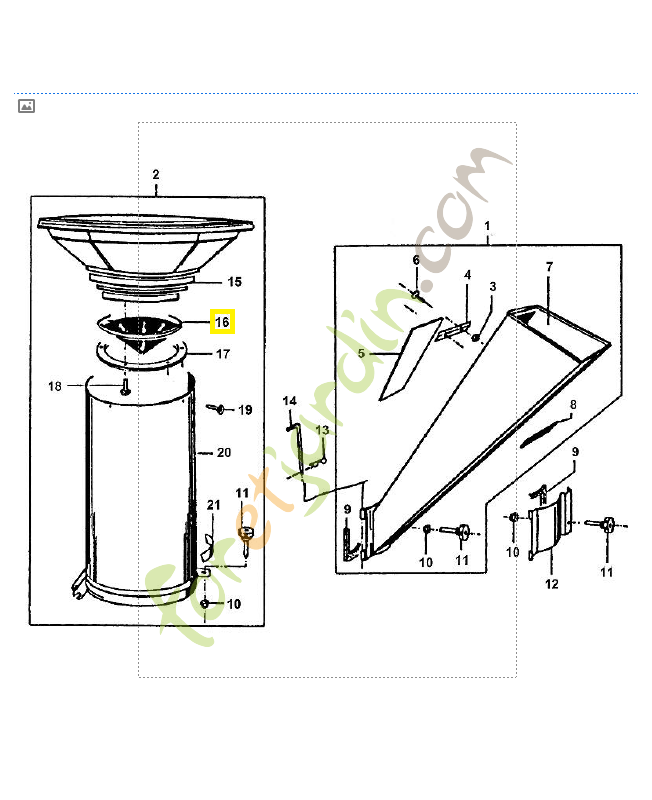 Bavette - Pièce de détachée Sithl / Vicking référence 6001-706-8400