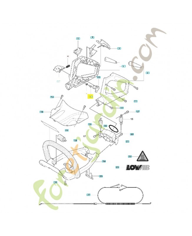 Vis 503212906. Pièce de rechange Husqvarna