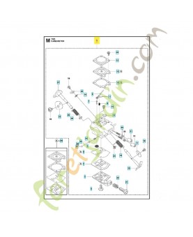 Carburateur 588152201. Pièce de rechange Husqvarna