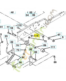 Ecrou frein embase 5/16-18