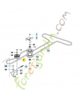 Courroie husqvarna 589532801. Pièce détachée Husqvarna
