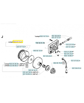 Embrayage 503577101. Pièce de rechange Husqvarna