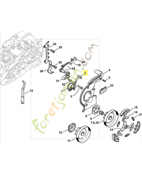 Piece de raccord 1137-647-5701. Pièce détachée Stihl