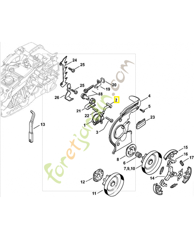 Piece de raccord 1137-647-5701. Pièce détachée Stihl