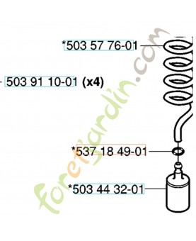 Anneau en o 537184901- Pièce de détachée Husqvarna