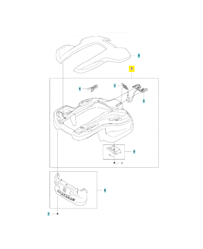 Carter 597757601.Pièce détachée Husqvarna
