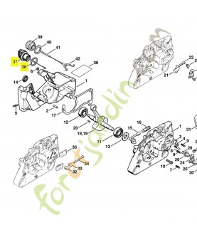 Bouchon du réservoir 0000-350-0537. Pièce détachée Stihl / Vicking