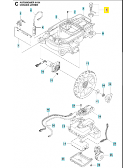 Assemblage de colonne 590770701 Pièce détachée Husqvarna
