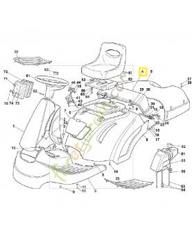Volet 6126-706-2400. Pièce de rechange Sithl / Vicking