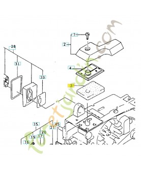 Filtre 531007238. Pièce de rechange Husqvarna