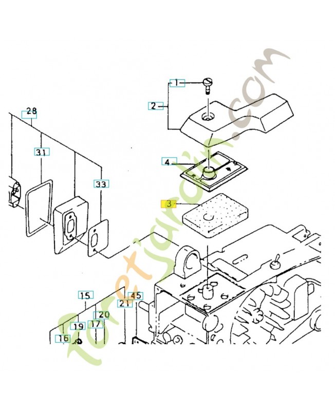Filtre 531007238. Pièce de rechange Husqvarna