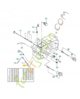 Filtre 531007264. Pièce de rechange Husqvarna