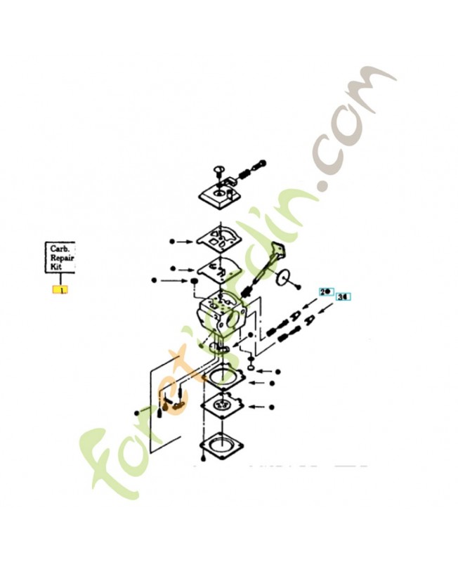 Jeu de réparation 530069670. Pièce de rechange Husqvarna