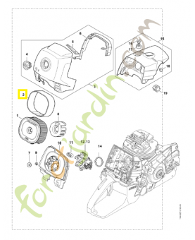 Préfiltre 0000-141-0602. Pièce détachée Stihl / Vicking