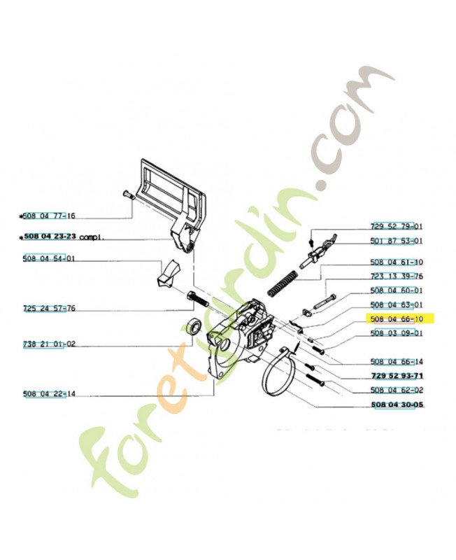 Goupille 508046610. Pièce de rechange Husqvarna Goupille 508046610. Pièce de rechange Husqvarna