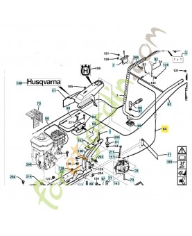 Cable vitesses mav-arr 519653055. Pièce de rechange Husqvarna