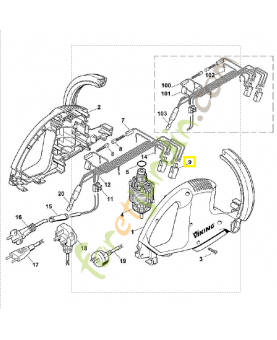 Commutateur m/a 6010-435-0305. Pièce de rechange Sithl / Vicking