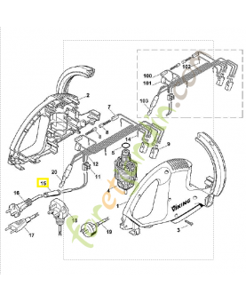 Protecteur câble 6010-431-2400. Pièce de rechange Sithl / Vicking