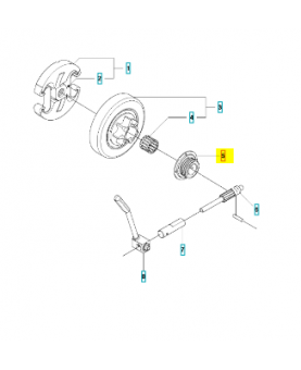 Pignon de pompe Husqvarna ref. 503931801