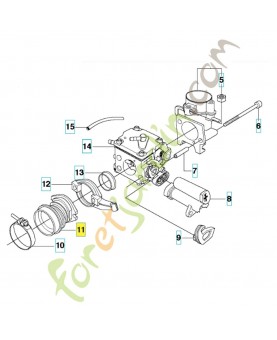 Tuyau d'aspiration 537111402. Pièce détachée Husqvarna