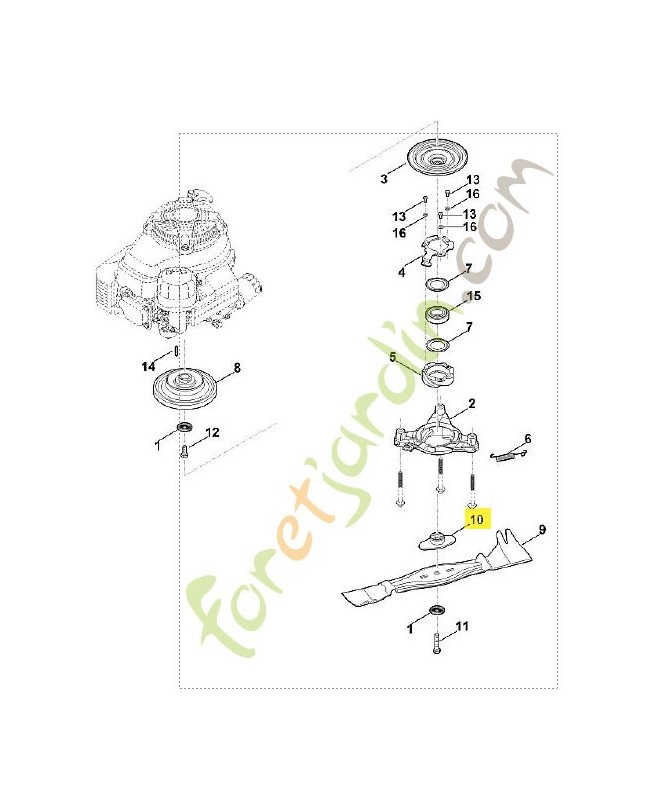 Entraineur 6378-702-0600. Pièce détachée Stihl / Vicking