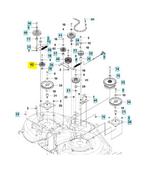 Poulie 594110001. Pièce détachée Husqvarna
